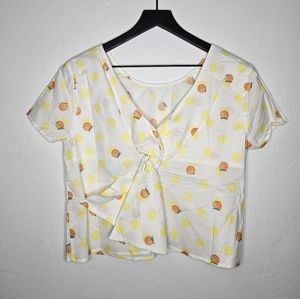 Saint Geraldine Fruit Short Sleeve Top Size‎ Medium NWT